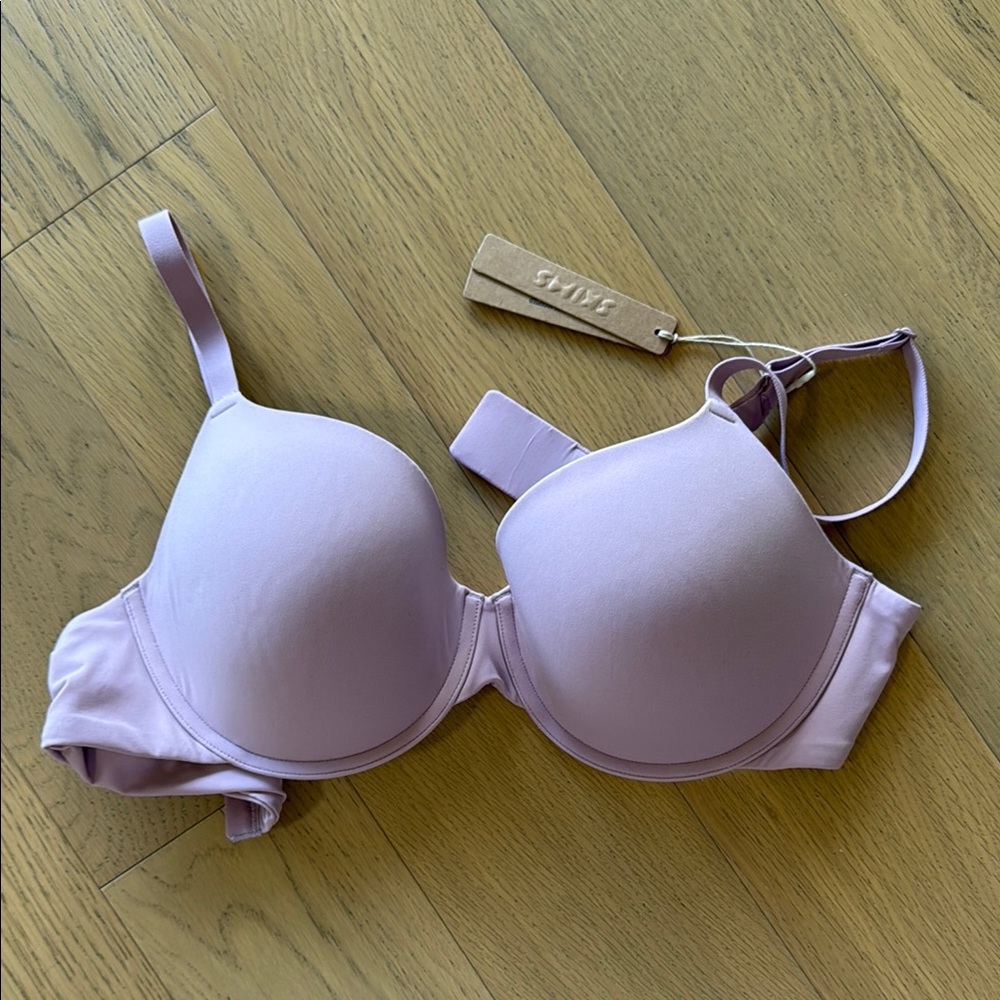 SKIMS Purple Underwire Bra with Adjustable Straps